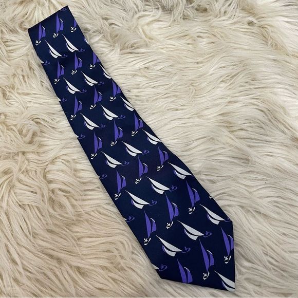 GUCCI sailboat silk tie - Picture 1 of 9